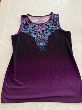 Athleta Wms Dark Purple Tank Top size Med
